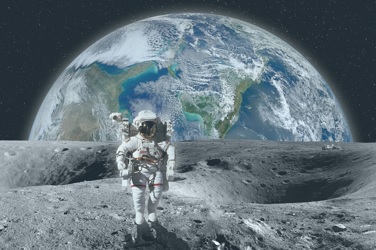 God said to “subdue the earth”, but he didn’t say anything about the moon…