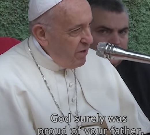 According to the Bible, is the pope correct in stating that atheists go to heaven?